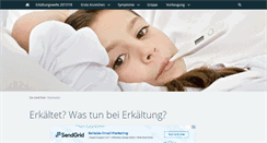 Desktop Screenshot of erkaeltungstips.de